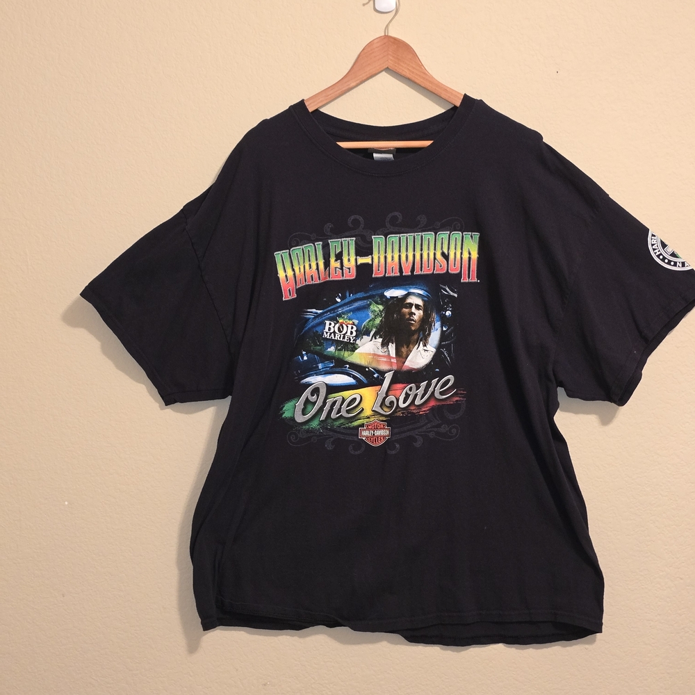 Harley-Davidson Black Tee with Colorful Graphic